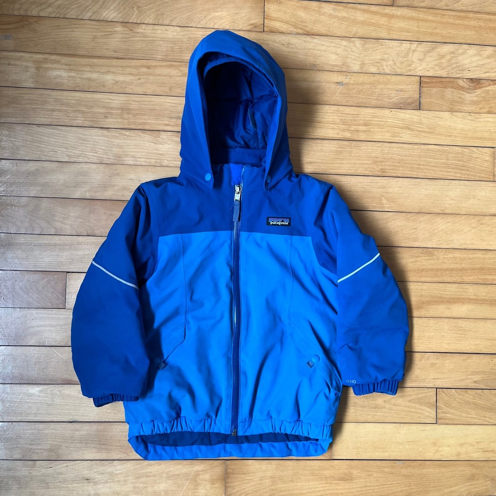 Patagonia H2No Insulated Waterproof Jacket Blue Hooded Winter Coat Kids 5T